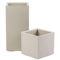 Howhomely ÜBertopf Pflanztopf Blumentopf Auf RäDern BlumenküBel 2Er Set Beige