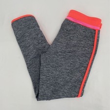 Cat  Jack Girls Leggings Gray Pink Space Dye Stretch Elastic Waist XL 14-16