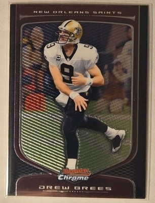 2009 Bowman Chrome Drew Brees #1 New Orleans Saints 