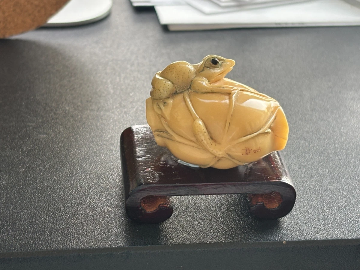 象牙古董日本挂坠| eBay