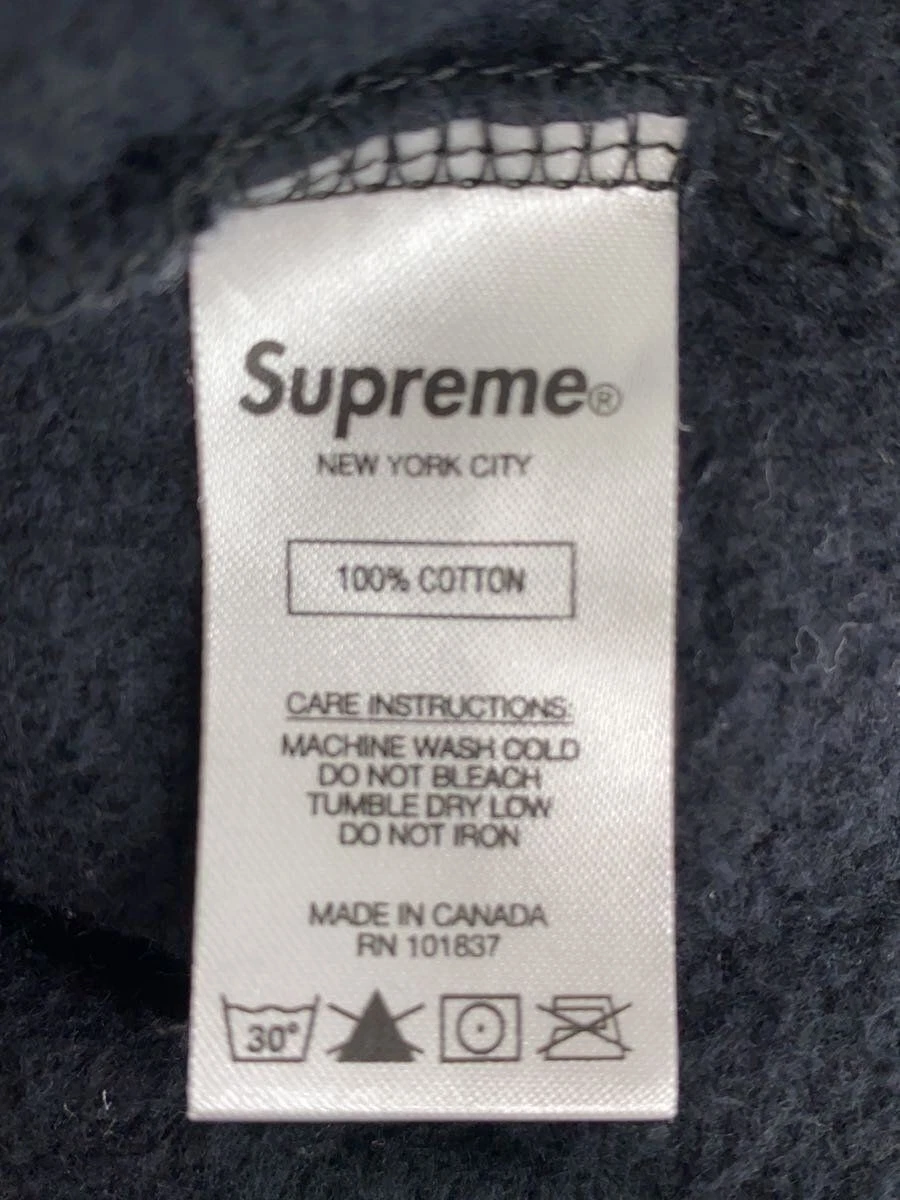 Felpa Supreme con cappuccio L cotone nero usata