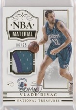 2014-15 Panini National Treasures NBA Material Prime 6/25 Vlade Divac HOF 0my9