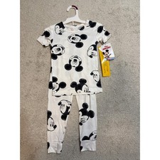 Disney Mickey Mouse Pajama Set Kids Size 3T Short Sleeve Pants