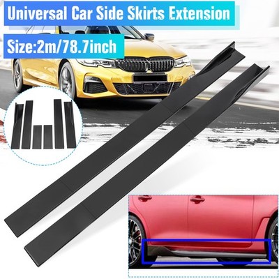 2M Auto Seitenschweller Ansätz Sideskirts Erweiterung Splitter Flap Universal