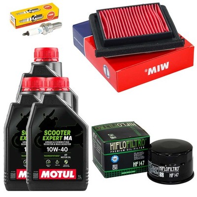 Service Set Ölfilter Öl 3L Luftfilter Zündkerze für Kymco Xciting 500 R i 07-13