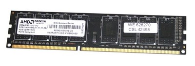 4 GB DDR3-RAM PC3-12800U non-ECC AMD Radeon R534G1601U1S-UO Entertainment Series