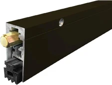 Fire Rated Heavy Duty Automatic Door Bottom 36" Black Aluminum Neoprene Seal 716