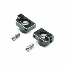 Losi 311005 CNC Machined Aluminum Rear Hub Carrier Set Black Mini-T 2.0