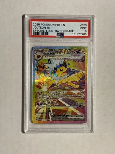 PSA 9 PRISMATIC EVOLUTIONS #153 JOLTEON EX SPECIAL ILLUSTRATION RARE POKEMON
