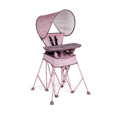 Go With Me Uplift Deluxe Portable High Chair Travel Indoor Outdoor Rose