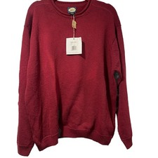 Tommy Bahama Cotton Cozumel Jazz Crew Neck Burgundy Sweater Size Large
