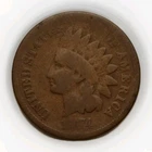 1874 Indian Head Cent Semi-Key Brown Original Beautiful!!
