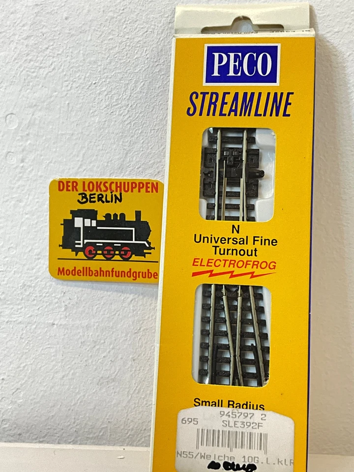 PECO SL-E392F: Kleine Linke Weiche, + NEU + N/ 1:160 [C]