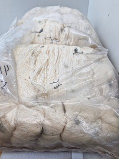 lot 5KG virgin wool wool knitting crochet yarn gold cloqué flame 12/2