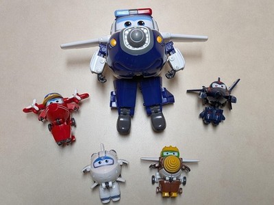 Super Wings Transforming Paul Astra Chase Flip Todd Airport Action Figures Lot 5