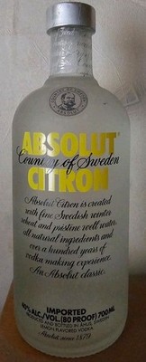 Absolut Vodka Citron 0 7L Old Version