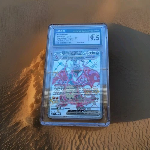 Pokémon Charizard EX 74 Scarlet & Violet Black Star Promo Full Art Holo CGC 9.5!