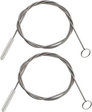 2 Pack 60 Inch Long Flexible Tube Cleaning Brush, Stainless Steel and Nylon Bris