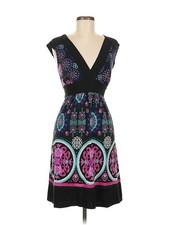 Vintage Y2K Wrapper Boho Dress Size Small Festival Geometric Bohemian Colorful