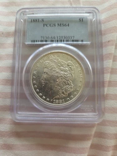 1881-S PCGS MS64 Morgan Silver Dollar $1 Uncirculated Coin
