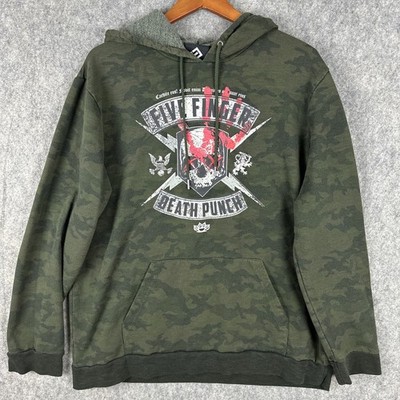 Five Finger Death Punch Hoodie Mens XL Camo Long Sleeve Metal Official Merch