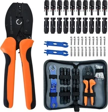 ECO-WORTHY Solar Crimper Tool Kit 13 Piece Connector Set