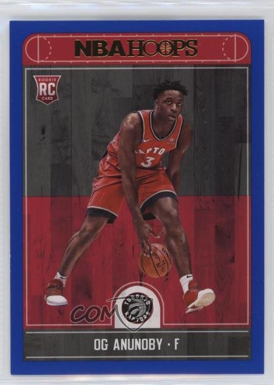 2017-18 Panini NBA Hoops Blue OG Anunoby #273 1ek2