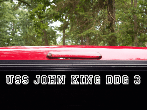 USS JOHN KING DDG 3 decalcomanie US Navy militare USN S01 - Foto 3 di 4