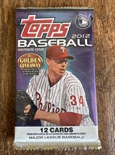 2012 Topps MLB Baseball Series One 12 Card Pack / Relic or Cut Signature Card??