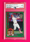Mike Trout 2019 Topps Chrome Silver Pack 1984—Green Ref/99 #2 PSA 9 (POP 8—13)