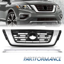 For 2017 2018 2019 2020 2021 Nissan Pathfinder Front Bumper Grille 2Pcs