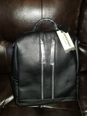 genuine leather backpack purse