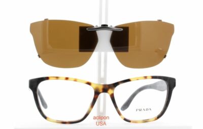 prada clip on sunglasses
