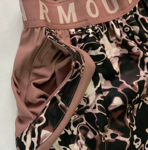 SHORT FEMME XS UNDER ARMOUR HEATGEAR COUPE AMPLE 2 POCHES TAILLE ÉLASTIQUE, ROSE - Photo 6/7