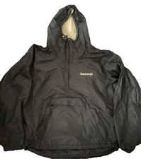 Vintage TEKTRONIX Logo Zip Jacket Parka Pull Over 80s 90s Navy Blue Music Band