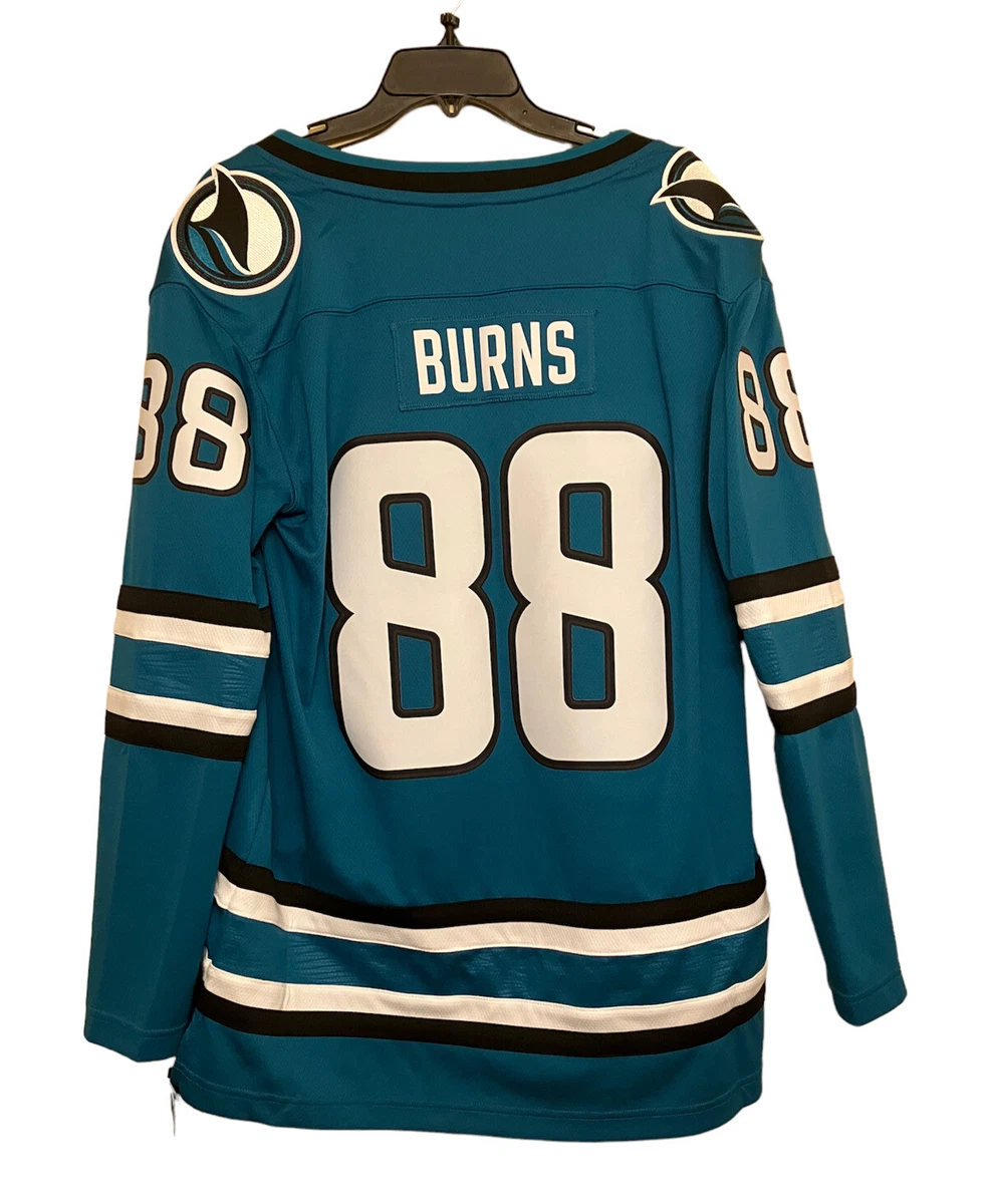 NHL SJ San Jose Sharks Brent Burns Hockey Jersey Fanatics Women's XL (mens  ~M)