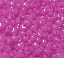 Pink Glow Heart shaped Pony Beads made USA kids valentine day school crafts