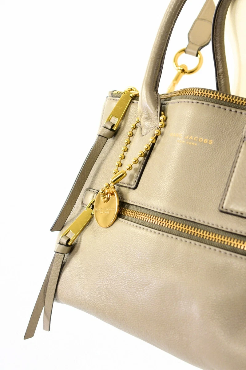 Snapshot of Marc Jacobs - Yellow, beige, taupe bag made of leather with  shoulder strap for women