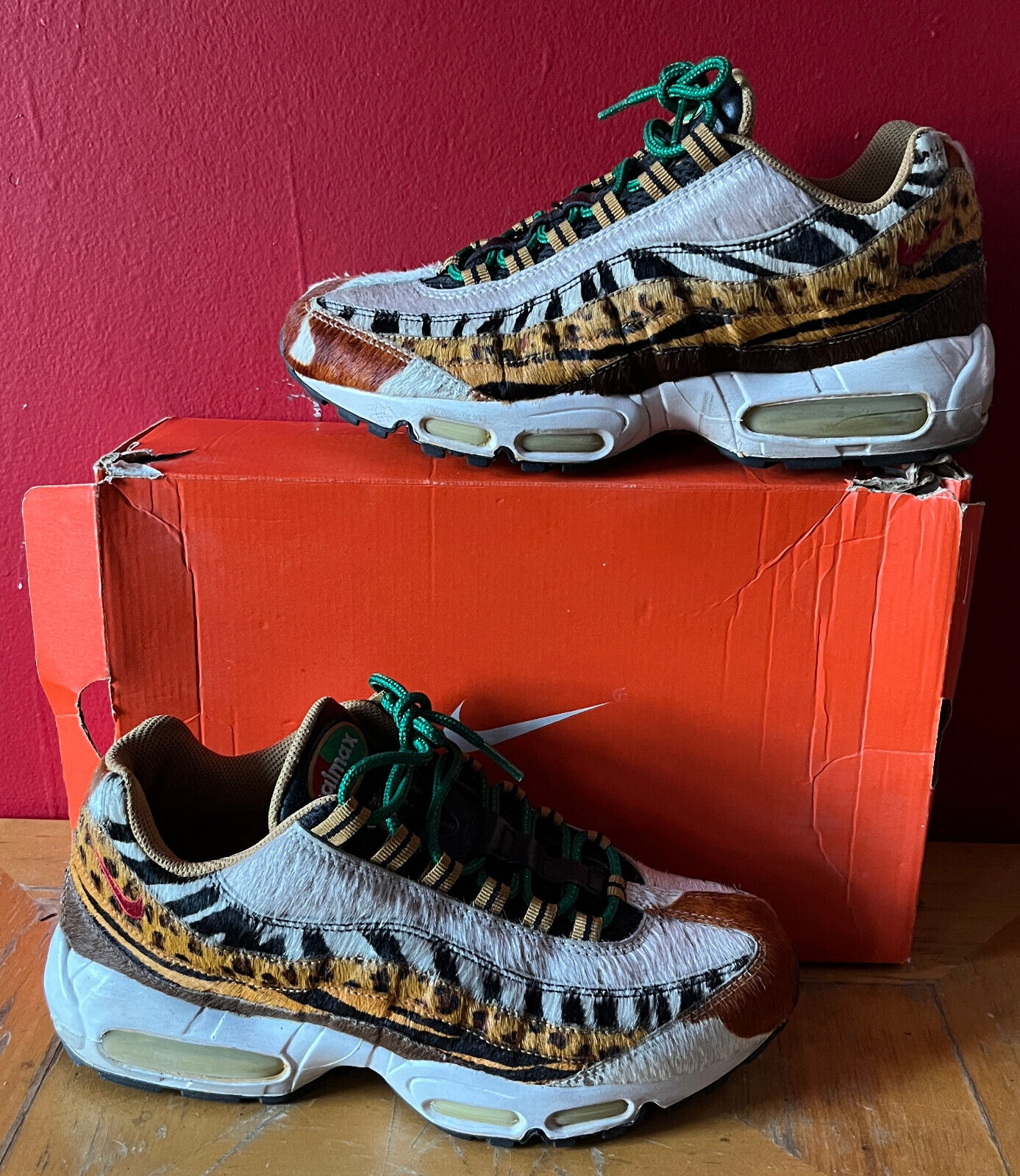 Nike Air Max 95 OG Supreme Safari Atmos Animal Pack 2006 Sz 8.5 Rare  314993-261