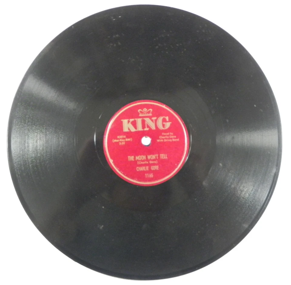 Charlie Gore – The Moon Won't Tell ~ 1953 King 1165 Country Rockabilly Bopper - Imagem 2 de 4
