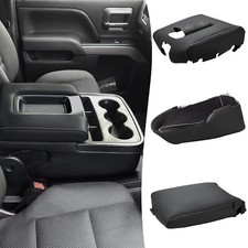 Fits Silverado Sierra 14-18 Console Armrest Split Bench Seat Cover Gray Stitch Fits Silverado Sierra 14-18 Console Armrest Split Bench Seat Cover Gray Stitch