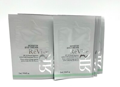 5 Pcs:  ReVive Sensitif Eye Cream SPF 30 ~2ml*5 = 10ml / 0.34 oz total ~ New
