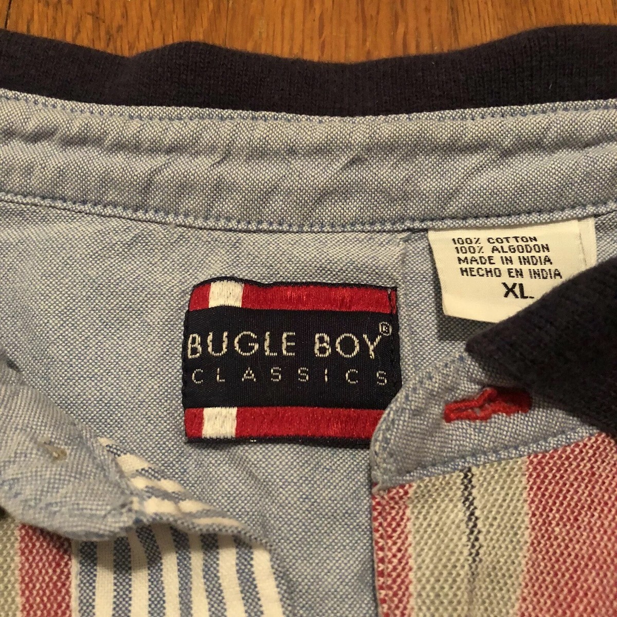 ®️　　　　　　　　　　　　　　【Vintage90's】【英国製】PRL 90s Vtg Bugle Boy Classics Short Sleeve Polo Shirt Mens XL