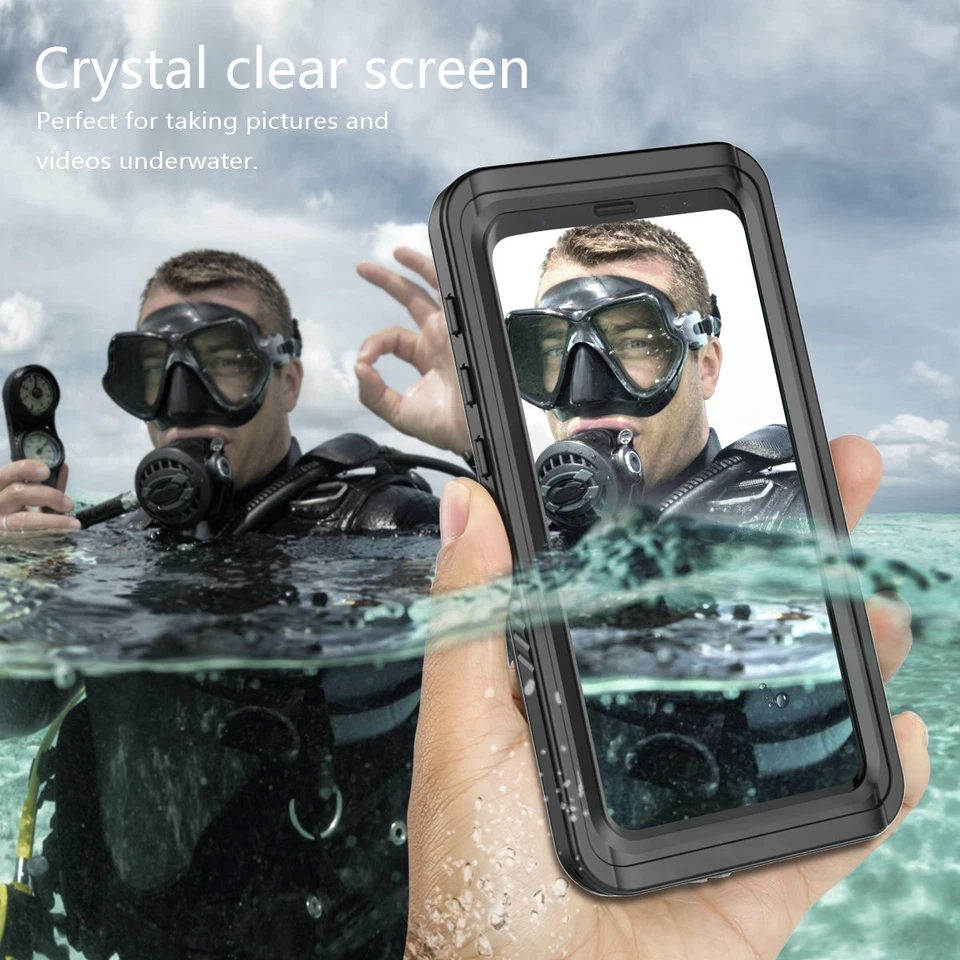 For Samsung Galaxy S8 Plus Waterproof Case Cover with Built-in Screen Protector - Image 3 of 4