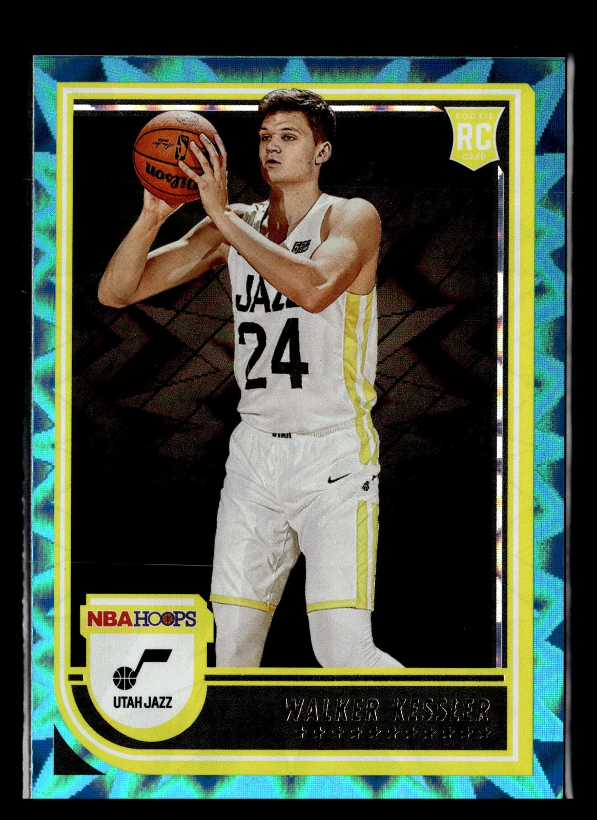 2022-23 Hoops Teal Explosion Rookie #252 Walker Kessler Utah Jazz