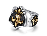 Mens Titanium Steel Big Heavy Large Shield Badge Punk Rock Ring Size Z Ala8303 Mens Titanium Steel Big Heavy Large Shield Badge Punk Rock Ring Size Z Ala8303