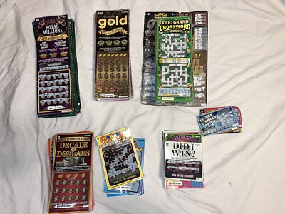 ARIZONA LOT of 477 MIXED SCRATCH-OFF USED LOTTERY TICKETS Arts Crafts BB196