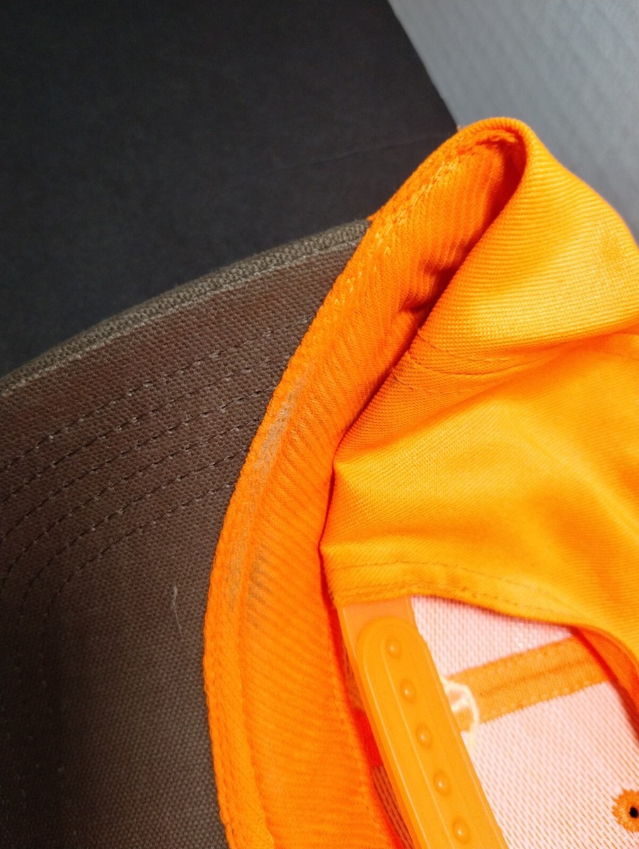 SPORTMIX PET FOOD hat orange / brown adjustable snapback cap (H7) View 4