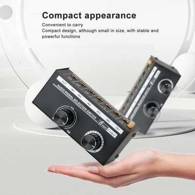 QH 06 6 Input 1 Output Audio Switcher 6 In 1 Out Audio Signal Selector ZO