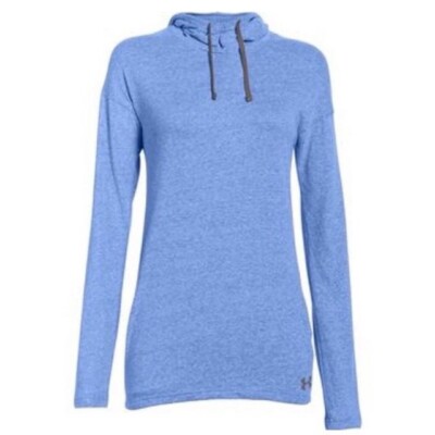 Under Armour Women's Stadium Hoodie Hoody UA Lightweight Pullover Royal  Small
